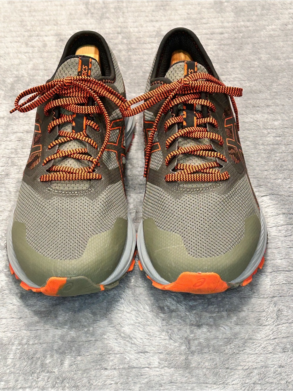 ASICS Men's Gel-Excite Trail Running Shoes Size 11.5in. Olive Green/Orange.